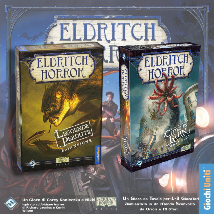 ELDRITCH HORROR RISTAMPA LEGGENDE PERDUTE E CITTÀ IN ROVINA